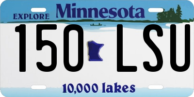 MN license plate 150LSU