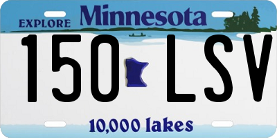 MN license plate 150LSV