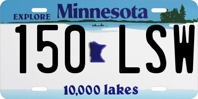 MN license plate 150LSW