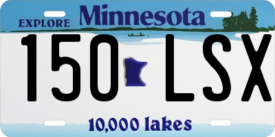 MN license plate 150LSX