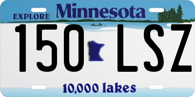 MN license plate 150LSZ
