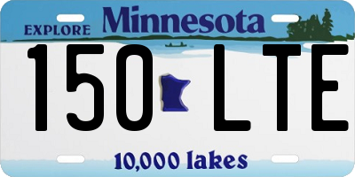 MN license plate 150LTE