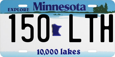 MN license plate 150LTH