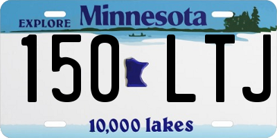 MN license plate 150LTJ