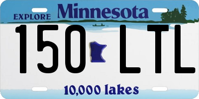 MN license plate 150LTL