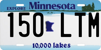 MN license plate 150LTM