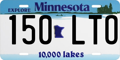 MN license plate 150LTO