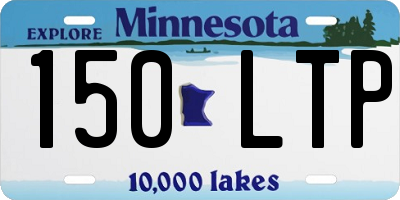 MN license plate 150LTP