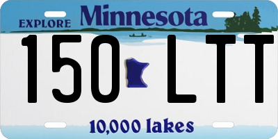MN license plate 150LTT