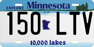 MN license plate 150LTV