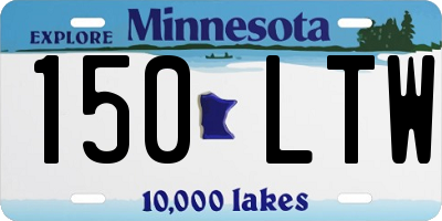MN license plate 150LTW