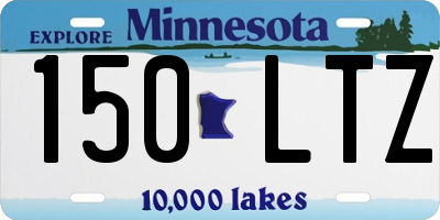 MN license plate 150LTZ