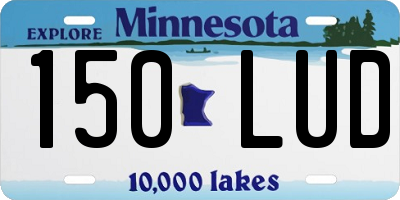 MN license plate 150LUD