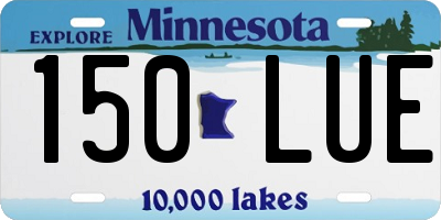 MN license plate 150LUE