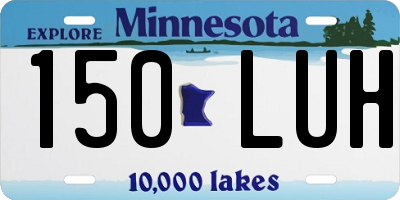 MN license plate 150LUH