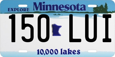 MN license plate 150LUI