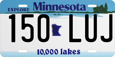 MN license plate 150LUJ