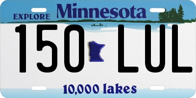 MN license plate 150LUL