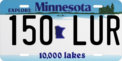 MN license plate 150LUR