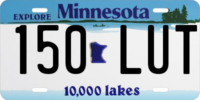MN license plate 150LUT