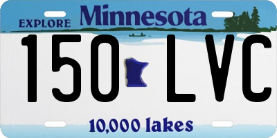 MN license plate 150LVC