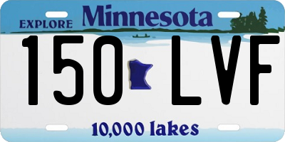 MN license plate 150LVF