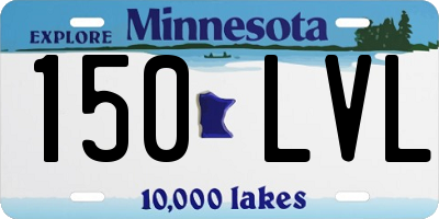 MN license plate 150LVL