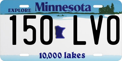 MN license plate 150LVO
