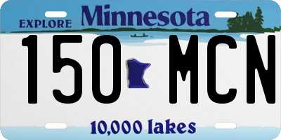 MN license plate 150MCN