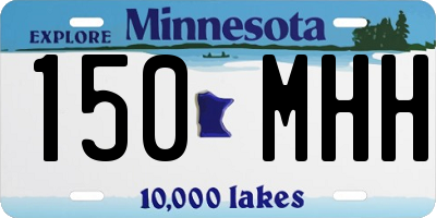 MN license plate 150MHH