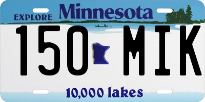 MN license plate 150MIK