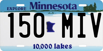 MN license plate 150MIV