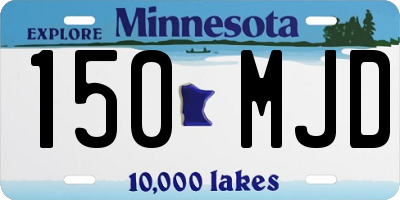 MN license plate 150MJD