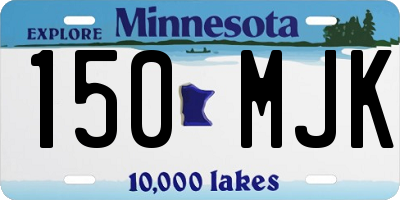 MN license plate 150MJK