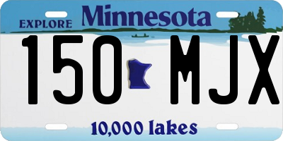 MN license plate 150MJX