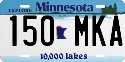 MN license plate 150MKA