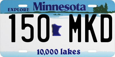 MN license plate 150MKD