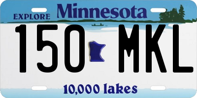 MN license plate 150MKL