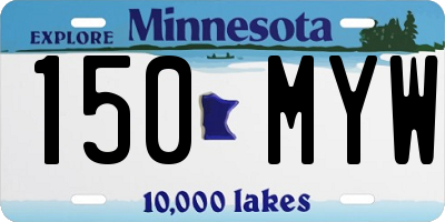 MN license plate 150MYW