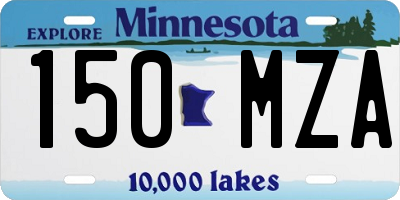 MN license plate 150MZA