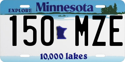 MN license plate 150MZE