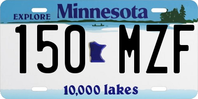 MN license plate 150MZF