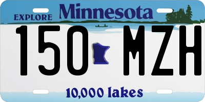 MN license plate 150MZH