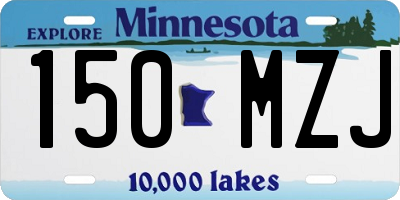 MN license plate 150MZJ