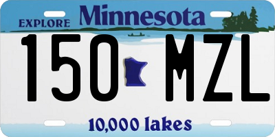 MN license plate 150MZL