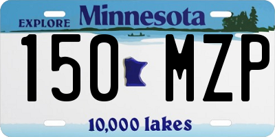 MN license plate 150MZP