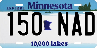 MN license plate 150NAD