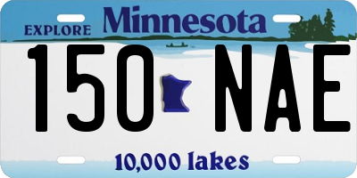 MN license plate 150NAE
