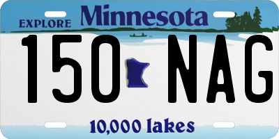 MN license plate 150NAG