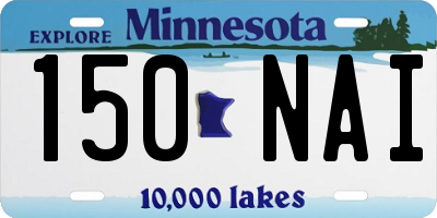 MN license plate 150NAI